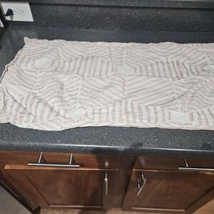 Striped Duvet Cover in Pink And White